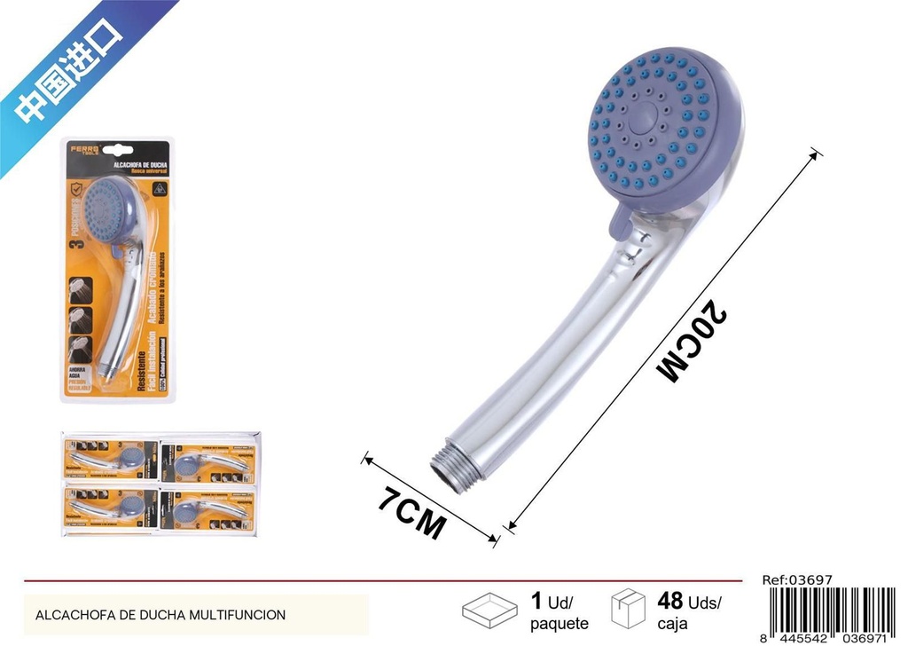 Alcachofa de ducha con recubrimiento total - Accesorios de baño