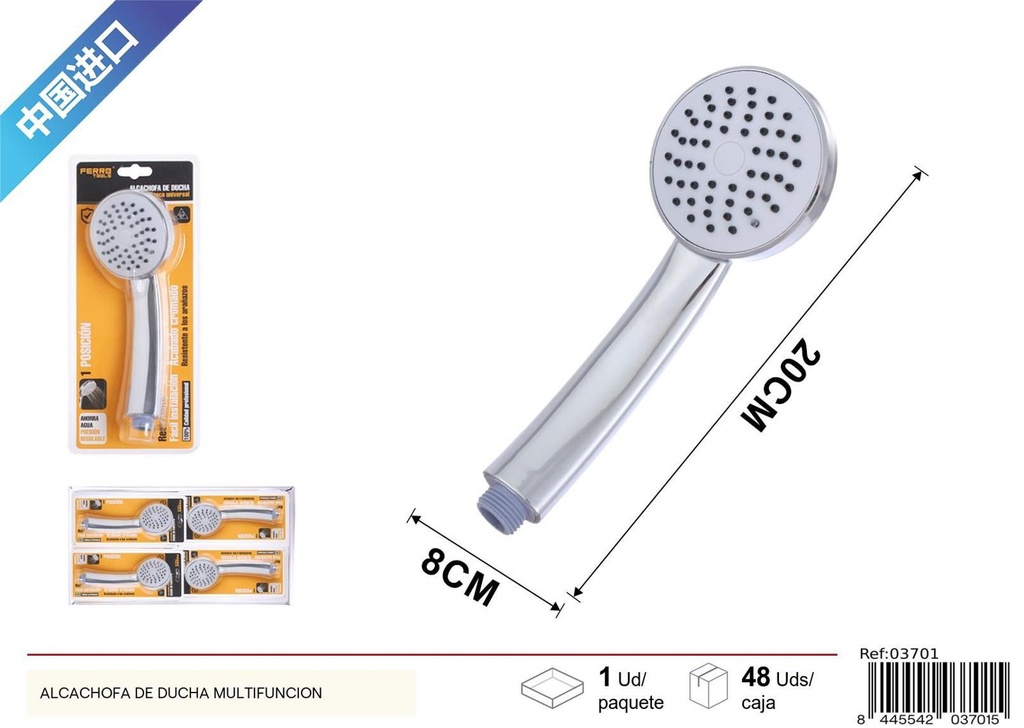 Alcachofa de ducha multifunción - Cubos de baño y grifería