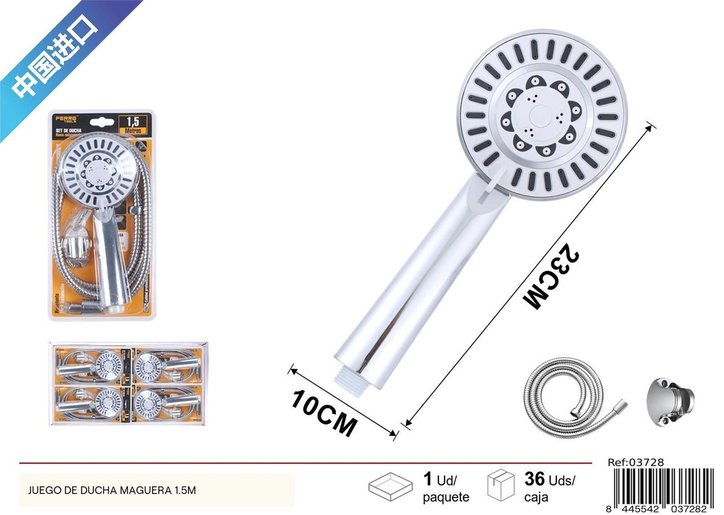 Set de ducha 1.5m - Accesorios de baño y ducha