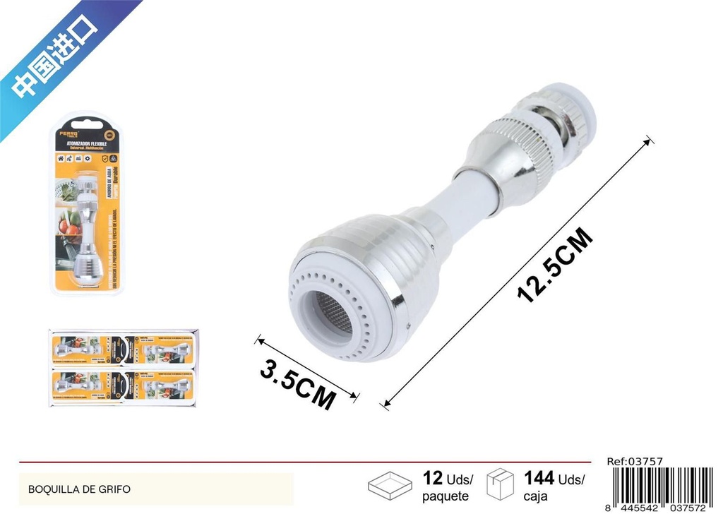 Atomizador flexible filtro de grifo para cocina y baño