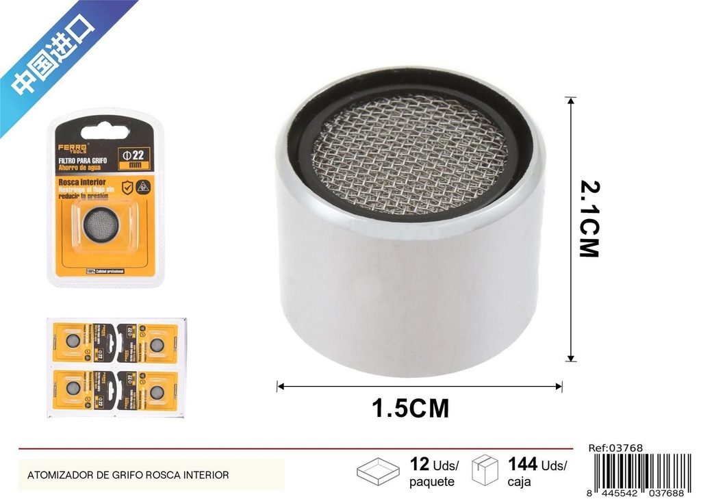Filtro para grifo ahorro de agua 1 pieza - Accesorios de fontanería