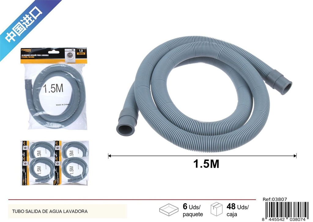 Alargador de desagüe para lavadora 1.5m