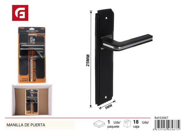 Manilla de puerta 50x250mm con agarre de plástico