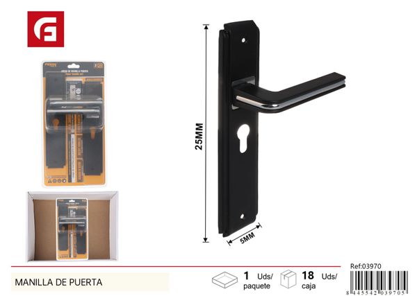 Manilla de puerta 50x250mm eje 47mm para puertas y ventanas