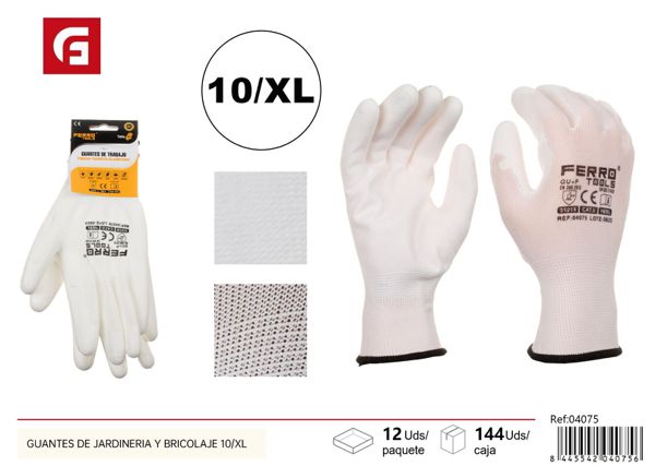 Guantes de jardinería y bricolaje 10/XL