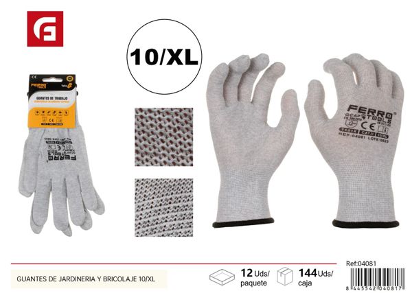 Guantes de jardinería y bricolaje 10/XL GCAP para protección