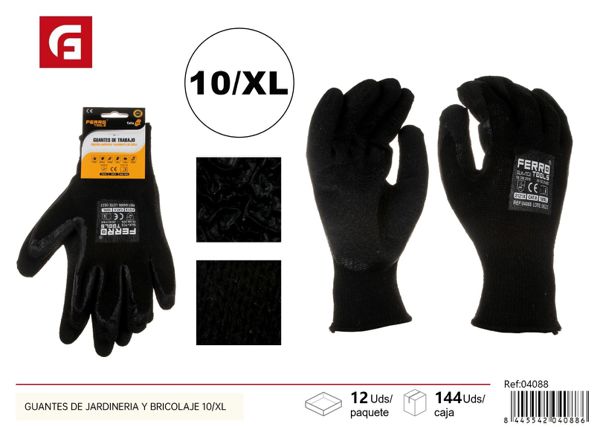 Guantes de jardinería y bricolaje 10/XL GLK+TC2