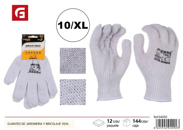 Guantes de jardinería y bricolaje GTC10 10/XL para protección