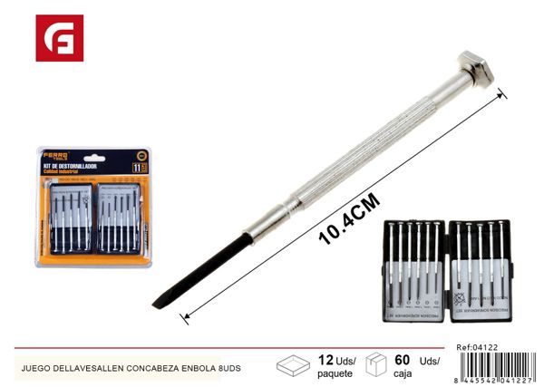 Set de destornilladores de precisión 11 piezas para reparaciones y bricolaje