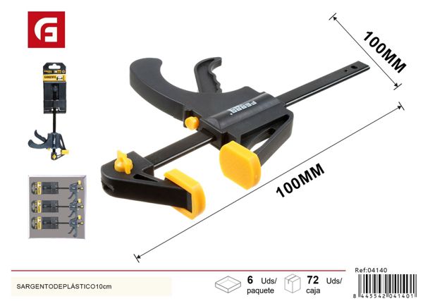 Sargento de plástico 10cm