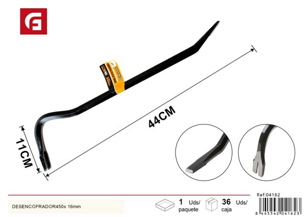 Desencofrador de plástico 450x16mm