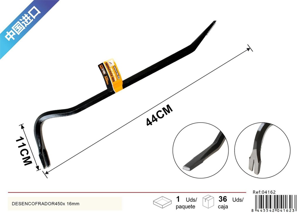 Desencofrador de plástico 450x16mm