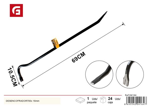 Desencofrador 700x16mm para construcción