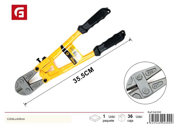 Cizalla 35cm para cortar alambres y cables