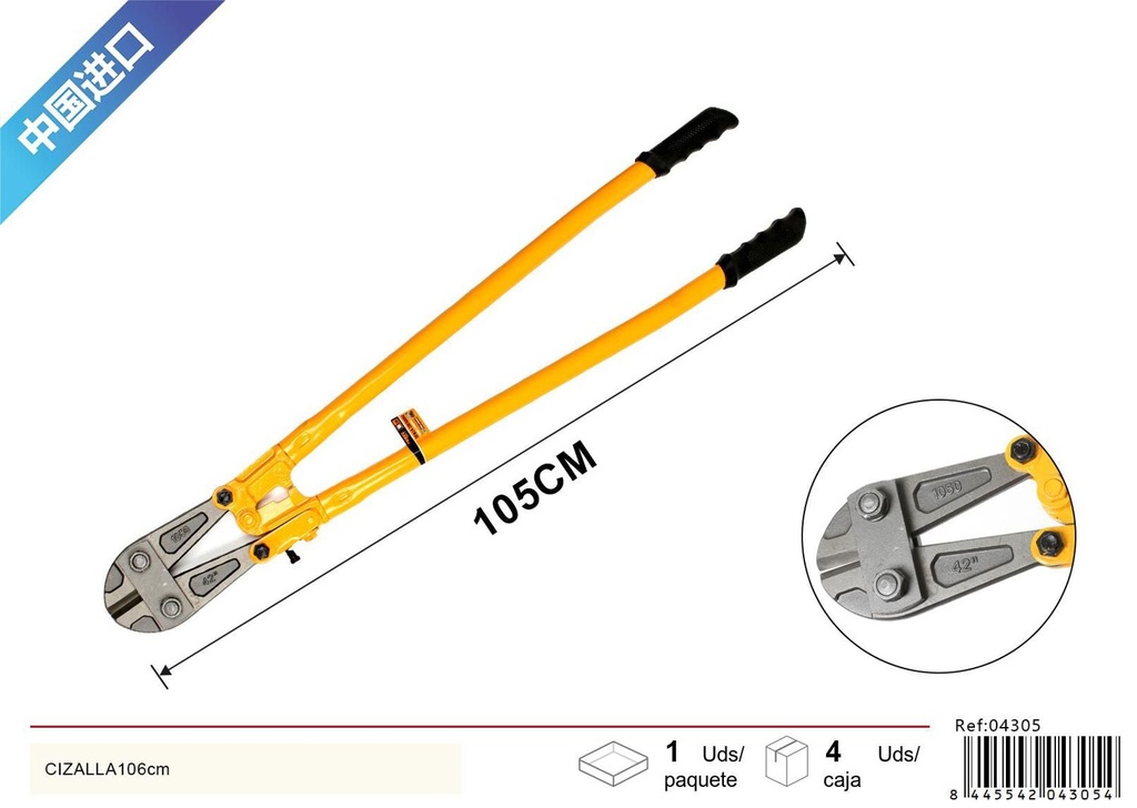 Cizalla 106cm herramienta de corte para metales