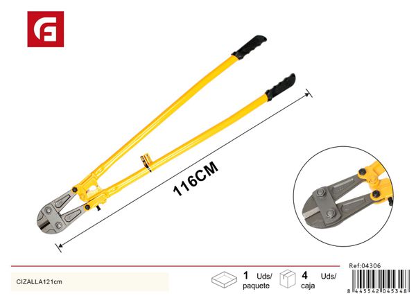 Cizalla 121cm para corte de cables