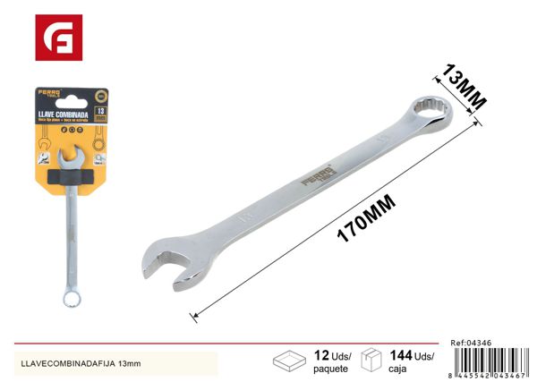 Llave combinada fija 13mm para ferretería