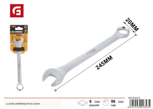 Llave combinada fija 20mm