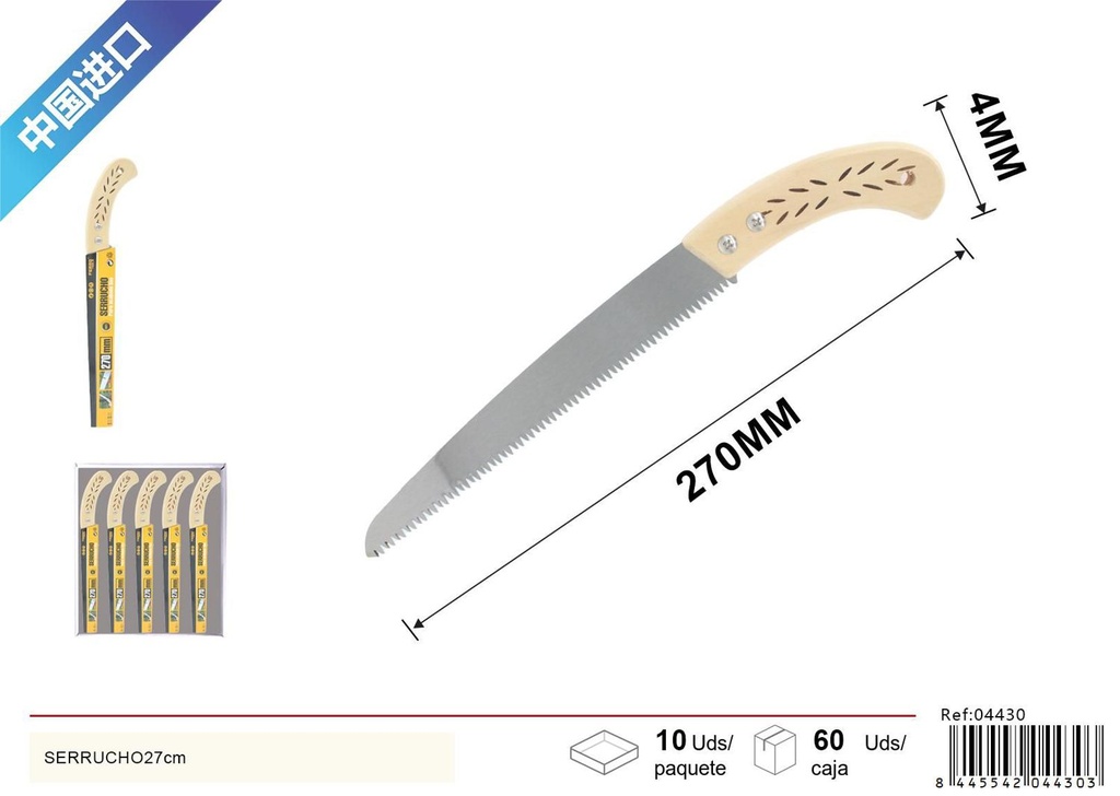 Serrucho 270mm para bricolaje