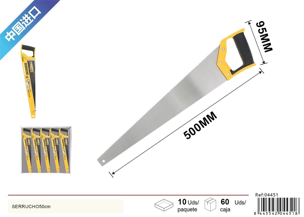 Serrucho 50 cm - Herramientas para madera