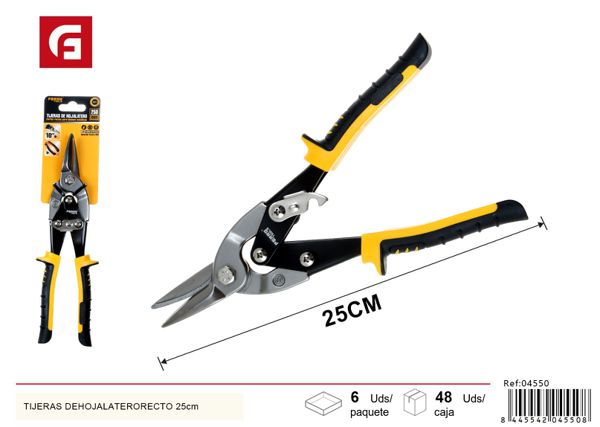 Tijeras de hojalatero recto 25cm para corte de metales