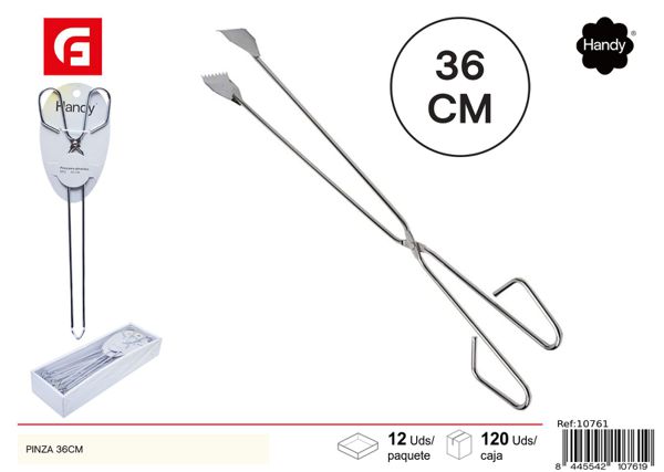 Pinza de cocina 36cm para barbacoa y uso en cocina