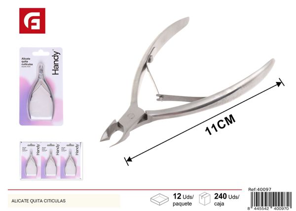 Alicate quita cutículas para manicura