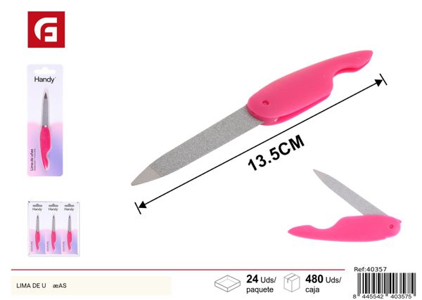 Lima de uñas profesional para manicura