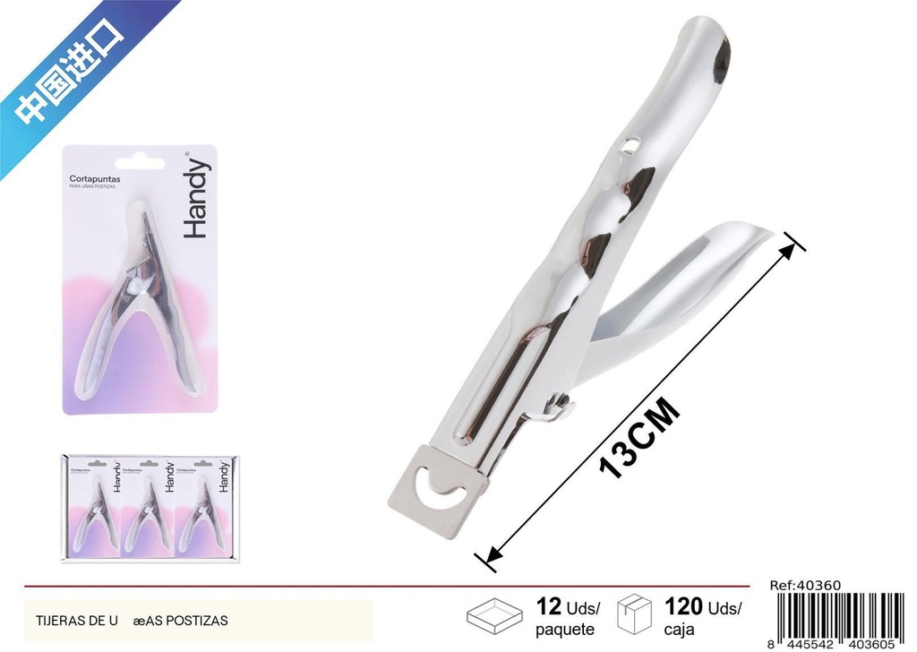 Tijeras para uñas postizas - Herramientas de belleza