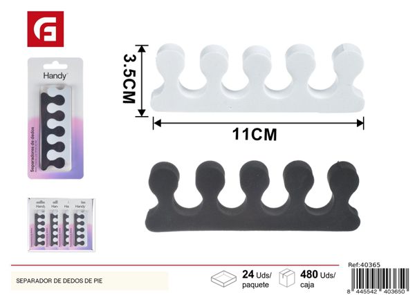 Separador de dedos de pie para pedicura