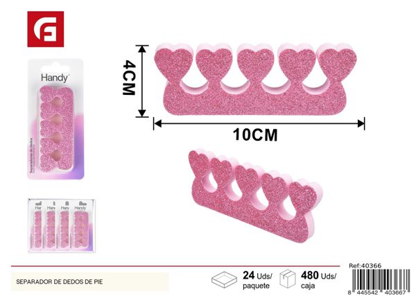 Separador de dedos de pie 2pcs para pedicura