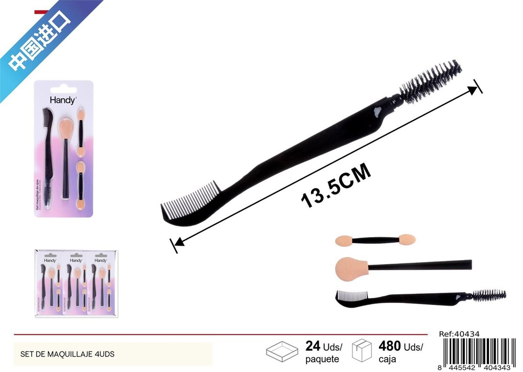 Set de maquillaje (4 piezas) - Productos de belleza