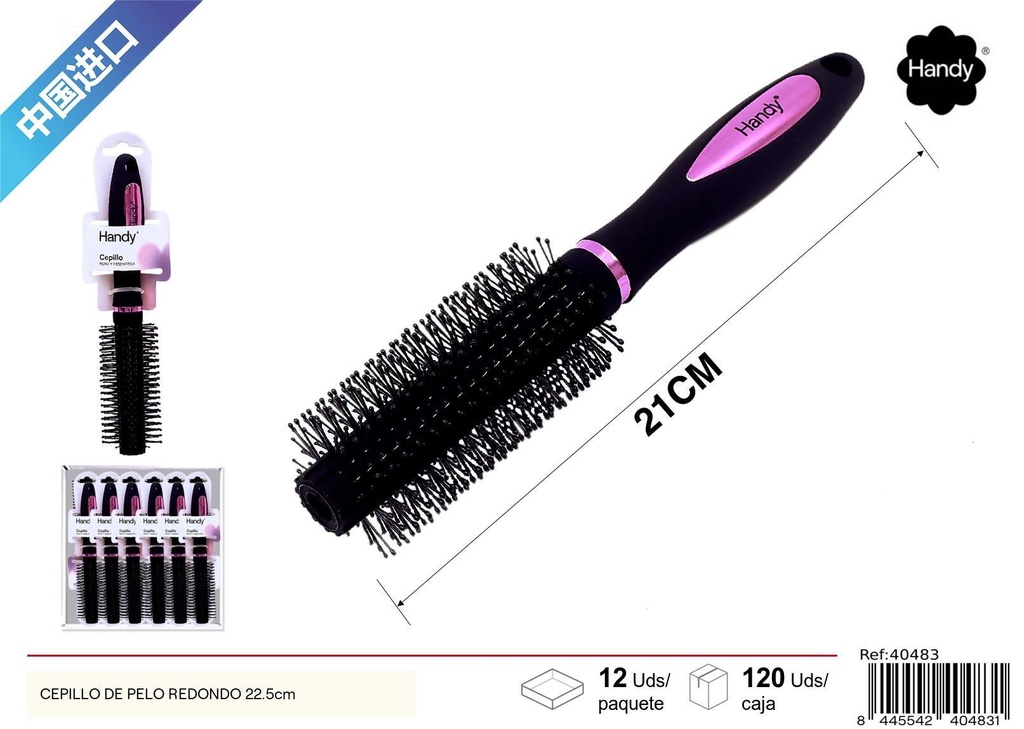cepillo de pelo redondo 22.5cm - Accesorios de belleza