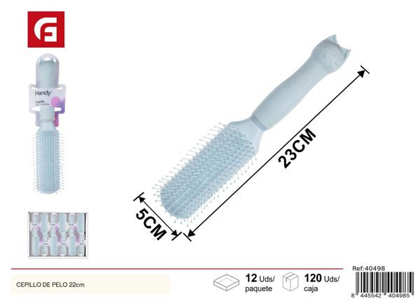 Cepillo de pelo 22cm para cuidado capilar