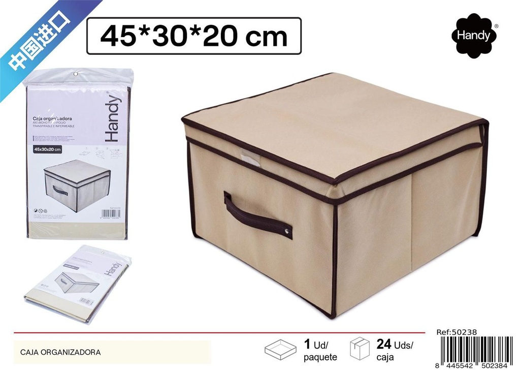 Caja organizadora 45x30x20cm para almacenamiento