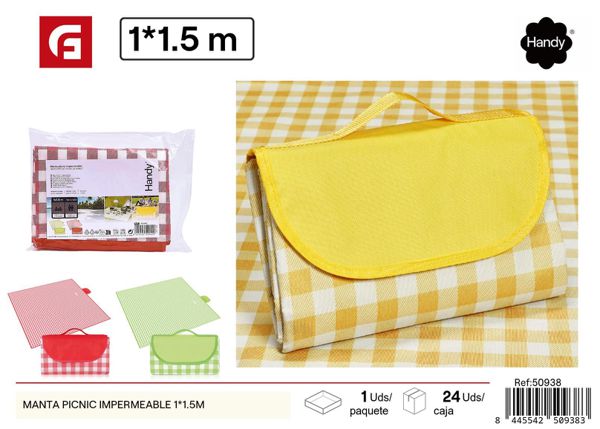 Manta de picnic impermeable 1x1.5m para exteriores