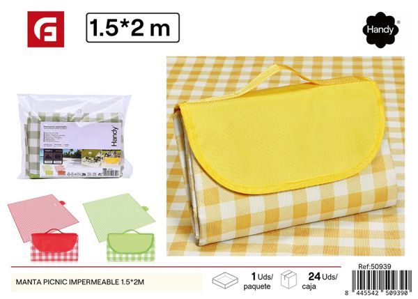 Manta de picnic impermeable 1.5x2m