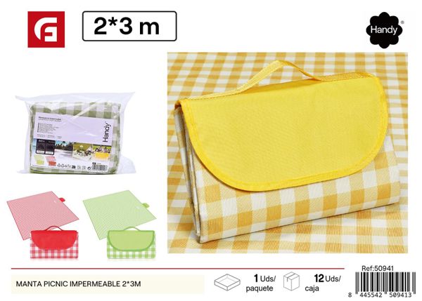 Manta de picnic impermeable 2x3m para exteriores