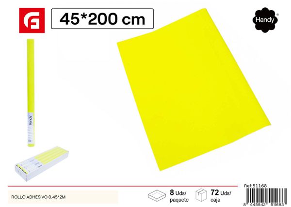 Rollo adhesivo fluorescente 0.45x2m