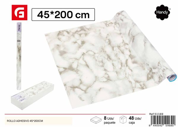 Rollo adhesivo decorativo 45*2m para paredes y muebles