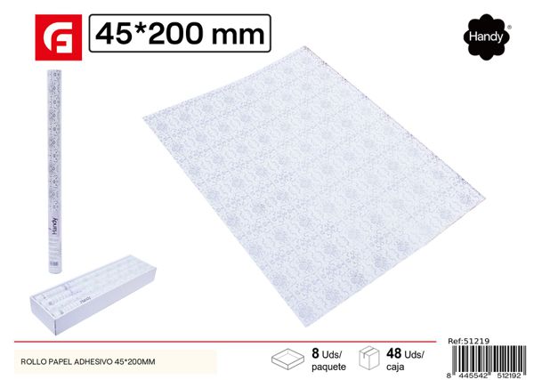 Papel adhesivo decorativo 45x200cm pared