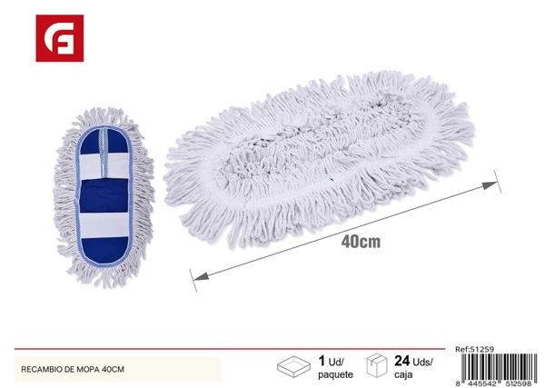 Recambio de mopa 40cm