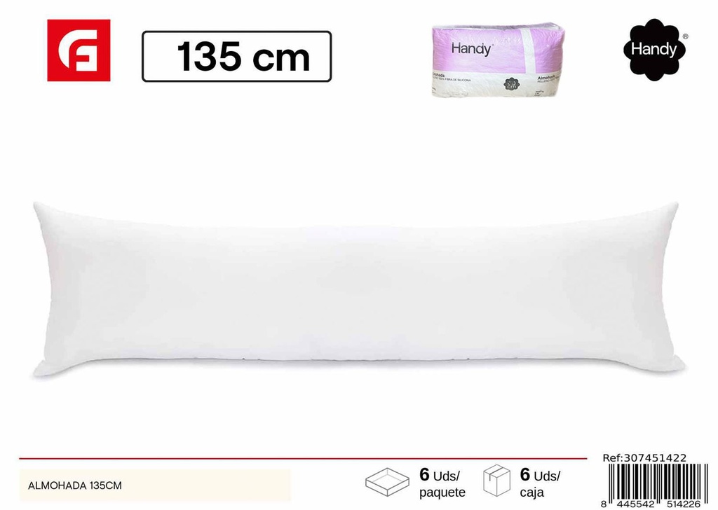 Almohada larga 135cm para el hogar