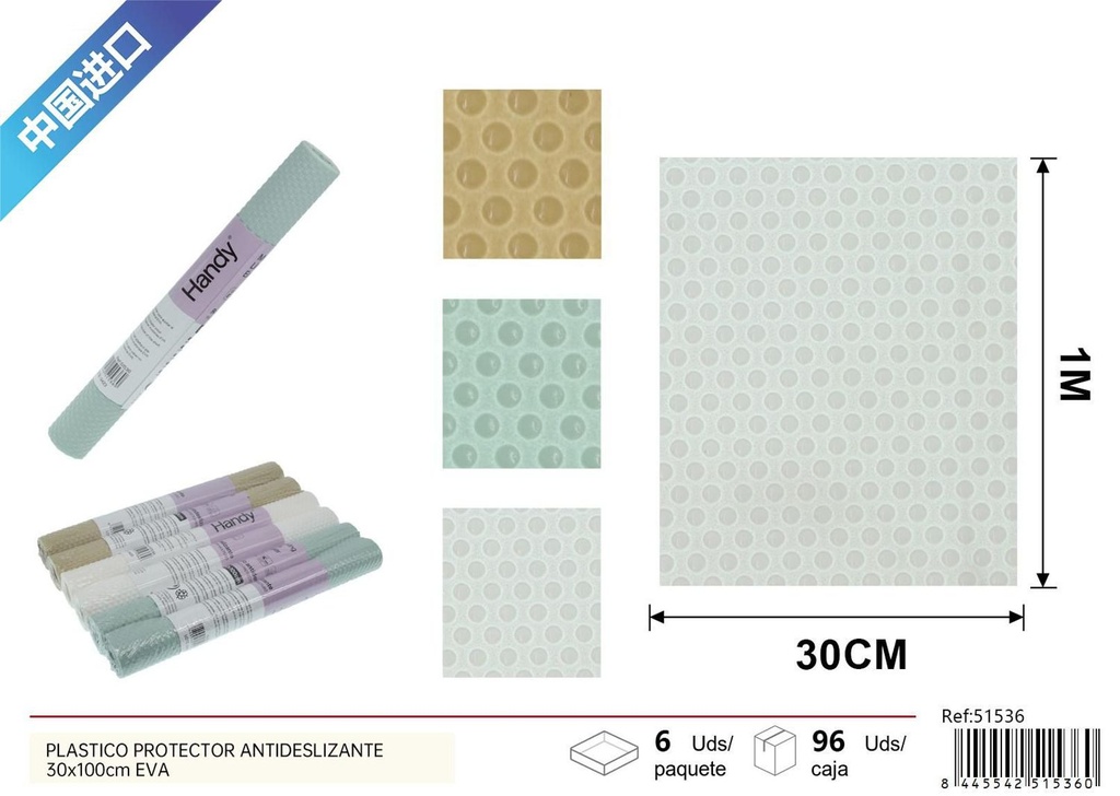 Protector antideslizante de plástico 30x100cm EVA - Textiles para el hogar