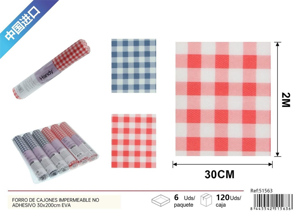 Fondo de cajones impermeable no adhesivo 30x200cm EVA - Accesorios para el hogar