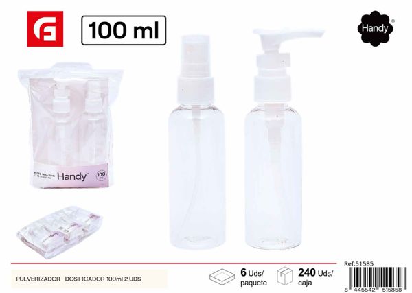 Pulverizador y dosificador 100ml 2 uds