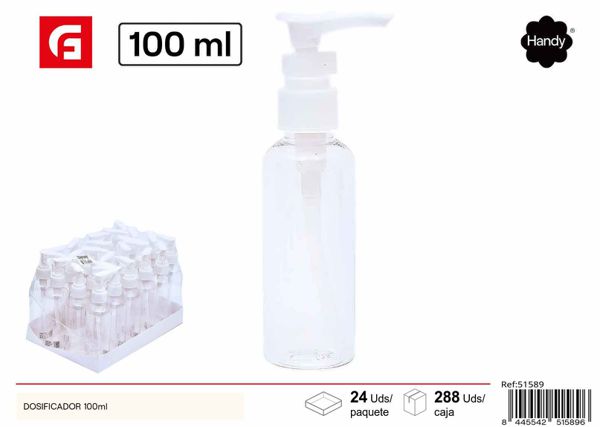 Dosificador de viaje 100ml para líquidos