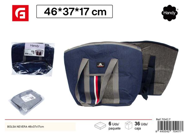 Bolsa nevera 46x37x17cm para camping