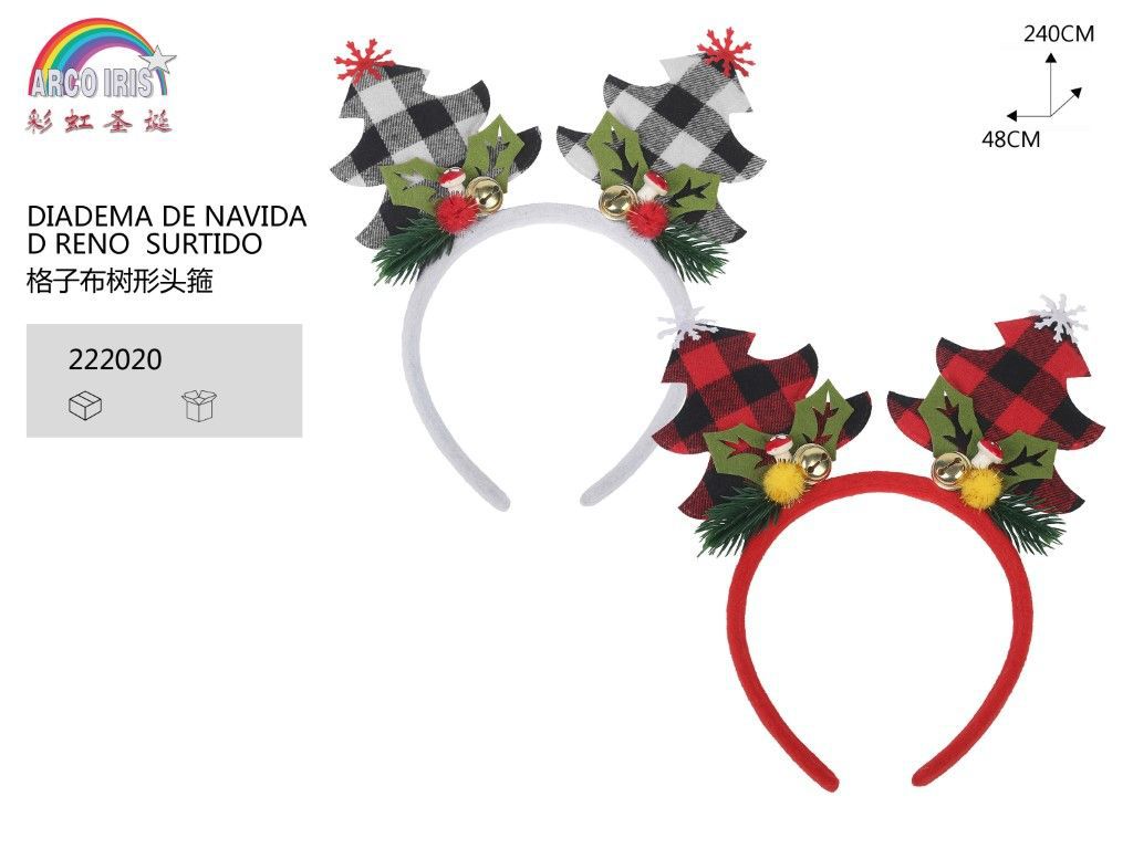 Diadema de Navidad con reno (surtido) para fiestas