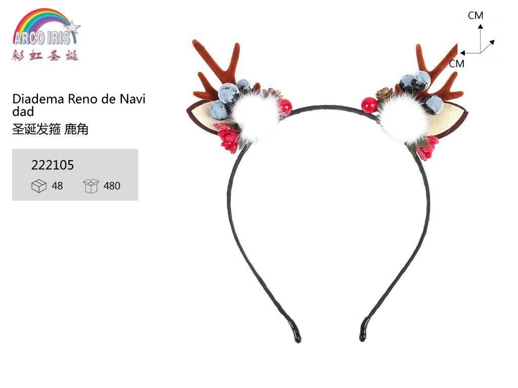 Diadema de reno de Navidad para disfraces